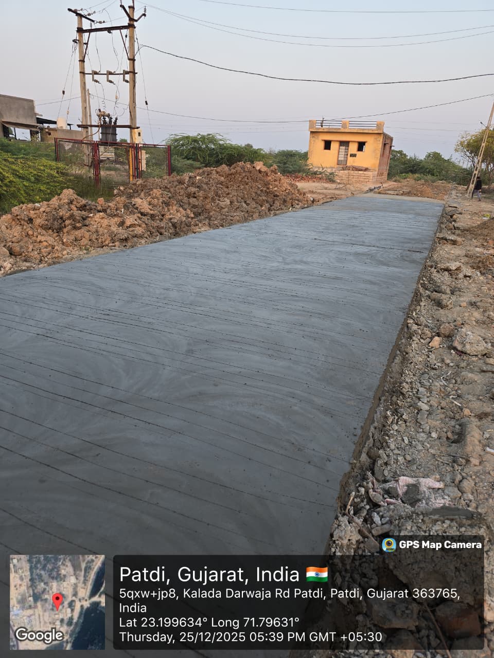 CC Road Project of Patdi Nagarpalika Gujarat